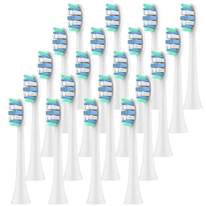 Monthly Replacement Brush Heads for Philips Sonicare – Soft Snap-On (4/12/20 Pack)- 4 Pcs, 8 Pcs, 12 Pcs, 20 Pcs, - ReplixStore