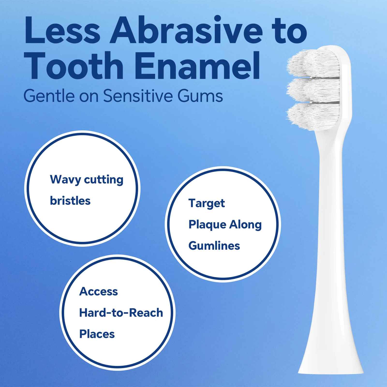 NanoBristle Ultra Soft Toothbrush Heads – Monthly Snap-On Refill for Sonicare-2 Pcs, 4 Pcs, 8 Pcs, 12 Pcs-ReplixStore 
